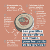 Dentifrice solide à croquer - boîte de 60 pastilles à la fraise Dentifrice solide à croquer - boîte de 60 pastilles à la fraise