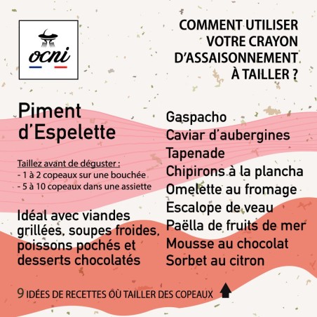 Coffret découverte 3 crayons - Piment d'Espelette + Cèpe +