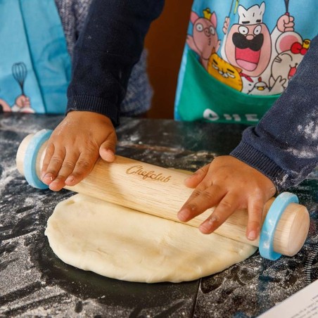 Rouleau à pâtisserie avec anneaux ajustables