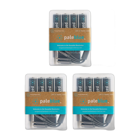 Pack de 12 Piles rechargeables USB AA / LR06 TYPE C
