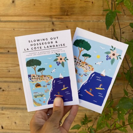 Carnet Hossegor et la Cote Landaise + carte postale