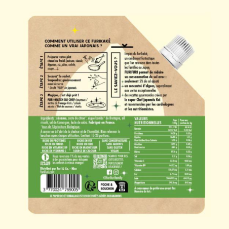 FURIKAKE CITRON PACK DUO - Alternative au sel - Condiment
