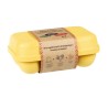 Boîte de 6 oeufs en coquille d'oeuf et bioplastique Boîte de 6 oeufs en coquille d'oeuf et bioplastique