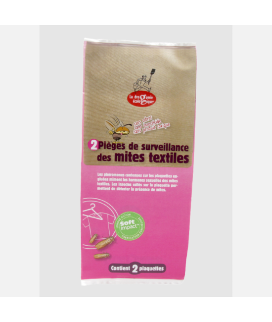 Plaquettes de contrôle mites textiles x2