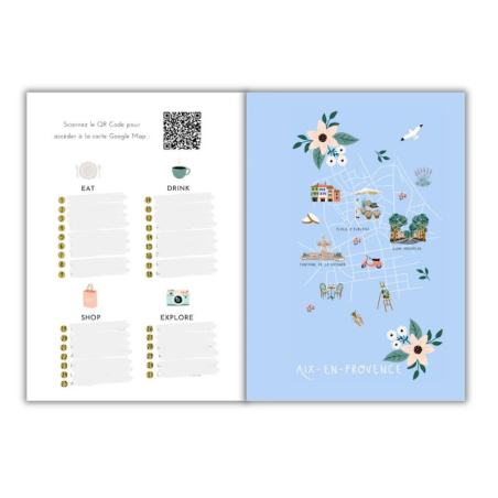 City guide éco-responsable Aix en Provence + carte postale