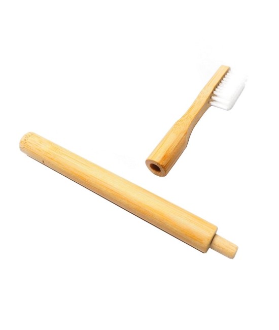 BROSSE A DENT BAMBOU ADULTE - TETE INTERCHANGEABLE