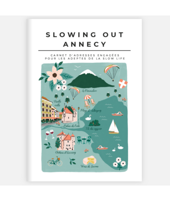 City guide éco-responsable Annecy + carte postale Slowing Out