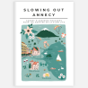 City guide éco-responsable Annecy + carte postale Slowing Out