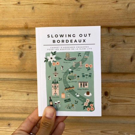 City guide éco-responsable Bordeaux + carte postale Slowing Out