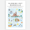 City guide éco-responsable Marseille + carte postale Slowing Out