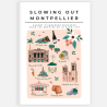 City guide éco-responsable Montpellier + carte postale Slowing