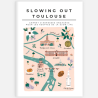 City guide éco-responsable Toulouse + carte postale Slowing Out