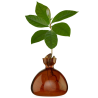 Avocado Vase - Russet Brown - Marron