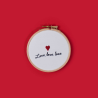 Kit de broderie: Love Love Love