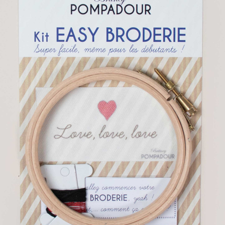 Kit de broderie: Love Love Love