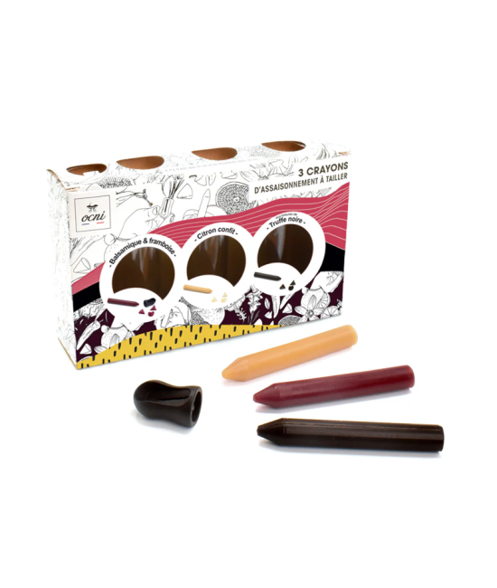 COFFRET GOURMET GOURMAND | 3 Crayons: Balsamique & Framboise