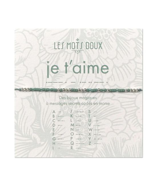 Bracelet code morse: Je t'aime