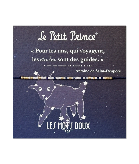 Bracelet code morse Le Petit Prince: Étoiles