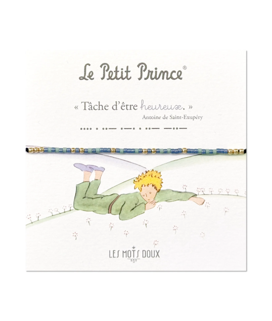 Bracelet Code Morse Le Petit Prince: Heureux