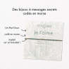 Bracelet code morse: Je t'aime