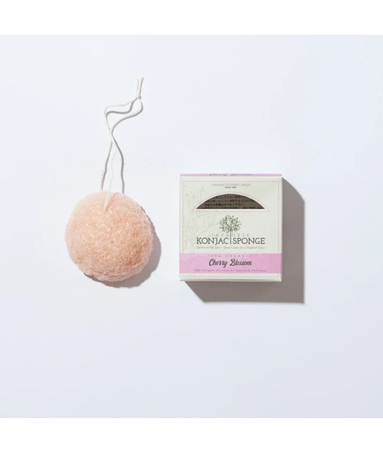 Eponge nettoyante Konjac BIO au Sakura