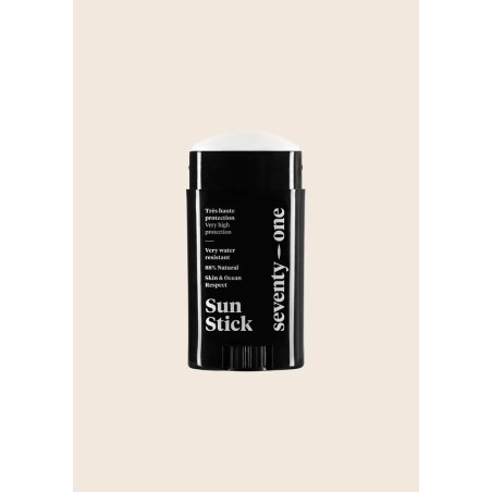 Stick solaire blanc visage SPF50+ naturel