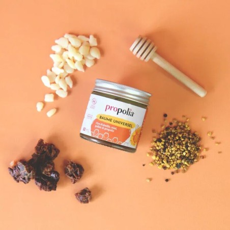 Baume universel - Miel, propolis, pollen & cire d'abeille