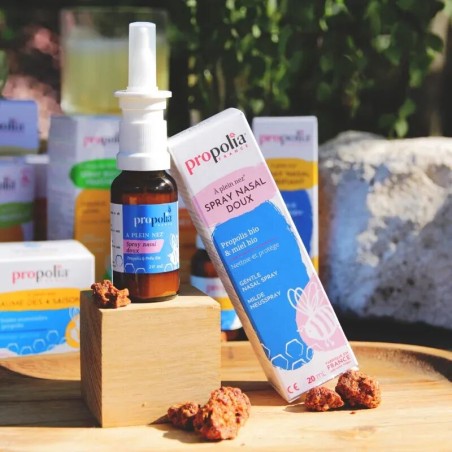Spray nasal doux propolis, miel & prêle