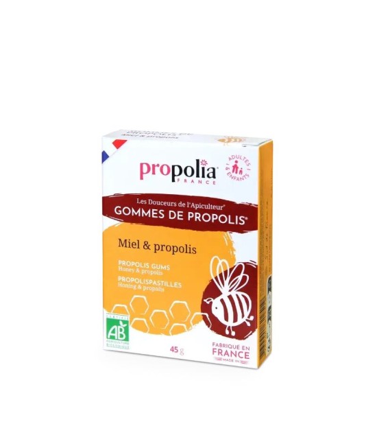 Gomme de propolis miel bio