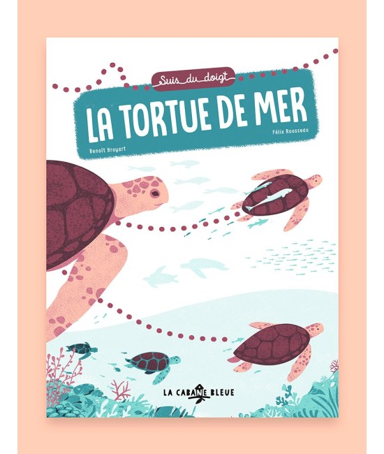 Livre "Suis du doigt la tortue de mer"
