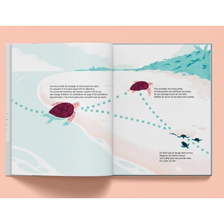 Livre "Suis du doigt la tortue de mer"