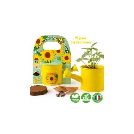 Mini arrosoir Jaune graine de Tournesol