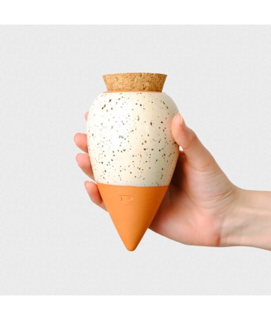 Olla hydratante blanc grainé