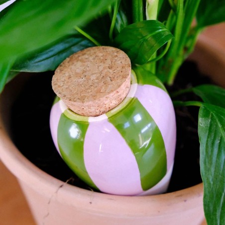 Olla hydratante Rayé vert et lilas