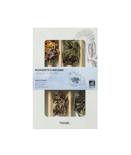 Coffret de 4 bouquets à infuser Bio