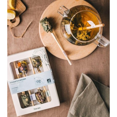 Coffret de 4 bouquets à infuser Bio