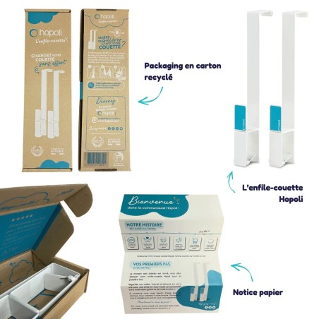 Pince enfile housse de couette