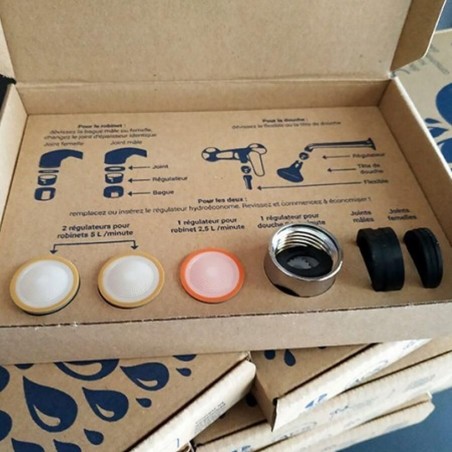 Kit économiseur d’eau pour robinets et douche