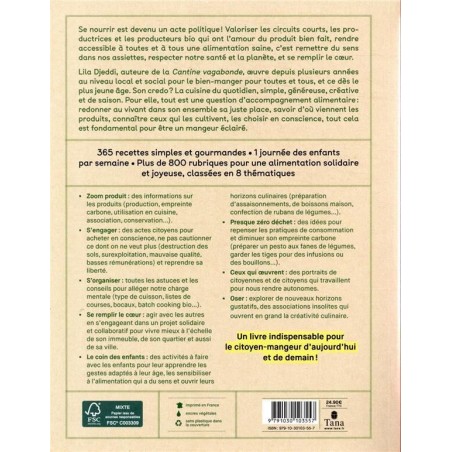 Livre de cuisine "365 jours de cuisine gourmande et solidaire"