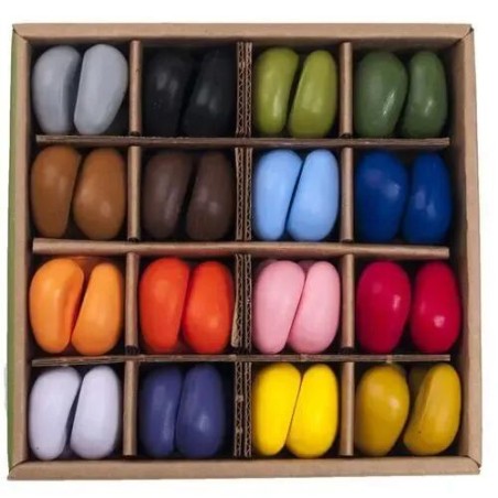 Crayons en cire naturelle - Coffret de 64