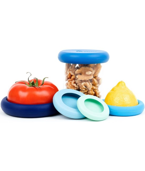 Food Huggers / Lot de 5 en Bleu Glacier