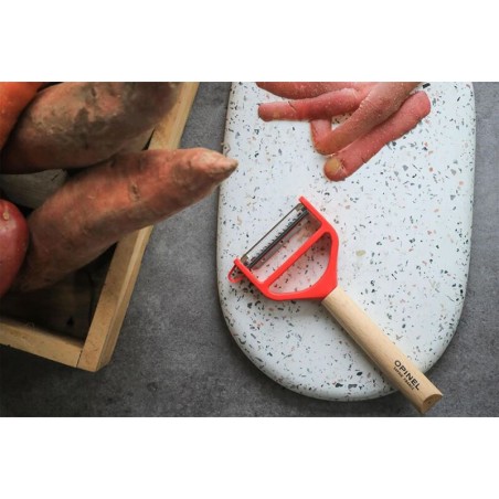 Eplucheur T-Duo Bois et Rouge