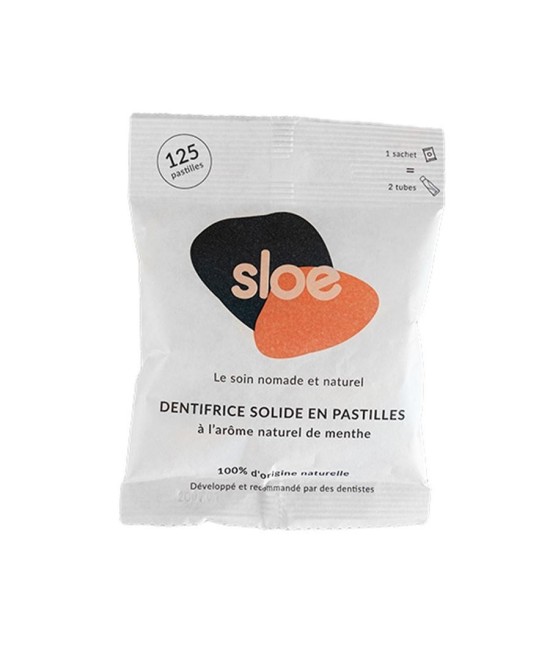 DENTIFRICE SOLIDE A CROQUER - RECHARGE 125 PASTILLES